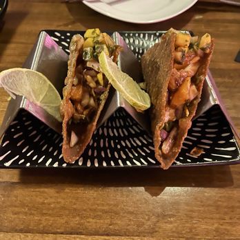 Soji Modern Asian - SALMON SASHIMI TACOS - Pan Asian Near Me - Baton Rouge, Louisiana Soji Modern Asian - SALMON SASHIMI TACOS - Pan Asian Near Me - Baton Rouge, Louisiana