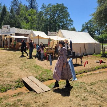 Columbia State Historic Park - Fording the mighty river at Columbia Diggins 1852. - Parks Near Me - Columbia, California