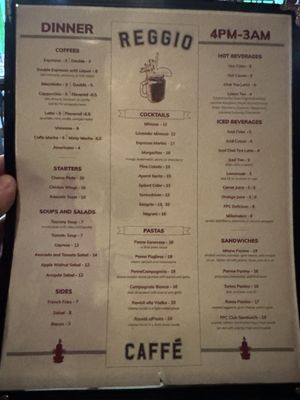 Menu photo 5 Caffe Reggio New York, NY Menu photo 5 Caffe Reggio New York, NY