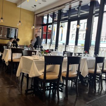 L'Osteria - View from back table near the wall. - Italian Near Me - New York, New York