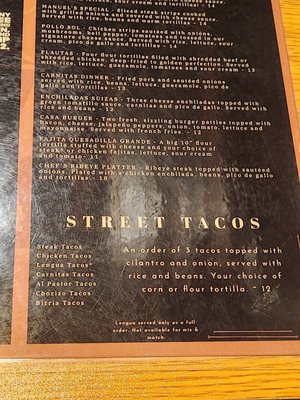 Menu photo 7 Casa Del Sol Muncie, IN