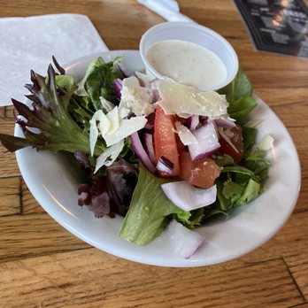 The Pie-Zan's Pizzeria - Side salad that came with the calzone - Italian Near Me - Gunnison, Colorado The Pie-Zan's Pizzeria - Side salad that came with the calzone - Italian Near Me - Gunnison, Colorado