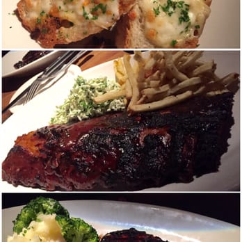 Houston's Restaurant - Cheese bread, Ribs, and Hawaiian Steak. All were so delicious!!! Ribs fell off the bone perfectly, steak was so flavorful! - New American Near Me - Irvine, California Houston's Restaurant - Cheese bread, Ribs, and Hawaiian Steak. All were so delicious!!! Ribs fell off the bone perfectly, steak was so flavorful! - New American Near Me - Irvine, California