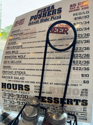 Menu photo 1 Pizza Pushers Algonquin, IL Menu photo 1 Pizza Pushers Algonquin, IL