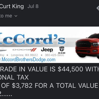 McCord's Dodge Chrysler Jeep - Car Dealers Near Me - Longview, Washington McCord's Dodge Chrysler Jeep - Car Dealers Near Me - Longview, Washington