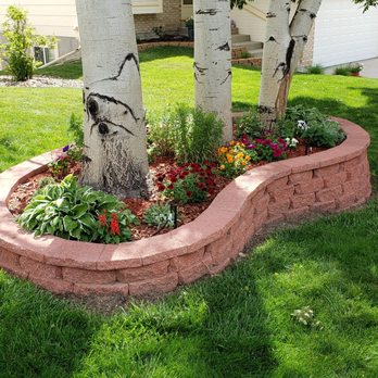Hortus Tree & Landscape Services - Slump block flower bed - Landscaping Near Me - Colorado Springs, Colorado Hortus Tree & Landscape Services - Slump block flower bed - Landscaping Near Me - Colorado Springs, Colorado