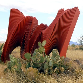 Arcosanti - Sculpture near the parking area. - Tours Near Me - Mayer, Arizona