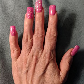 Yes Nails & Wax - Pink with Glitter/Sparkle-Shellac - Nail Salons Near Me - Lakewood, Washington Yes Nails & Wax - Pink with Glitter/Sparkle-Shellac - Nail Salons Near Me - Lakewood, Washington