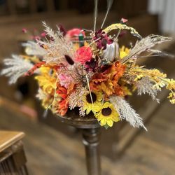 Brew's Creations in Floral - Church stand