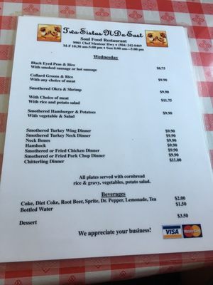 Menu photo 5 Two Sisters 'N Da East New Orleans, LA Menu photo 5 Two Sisters 'N Da East New Orleans, LA