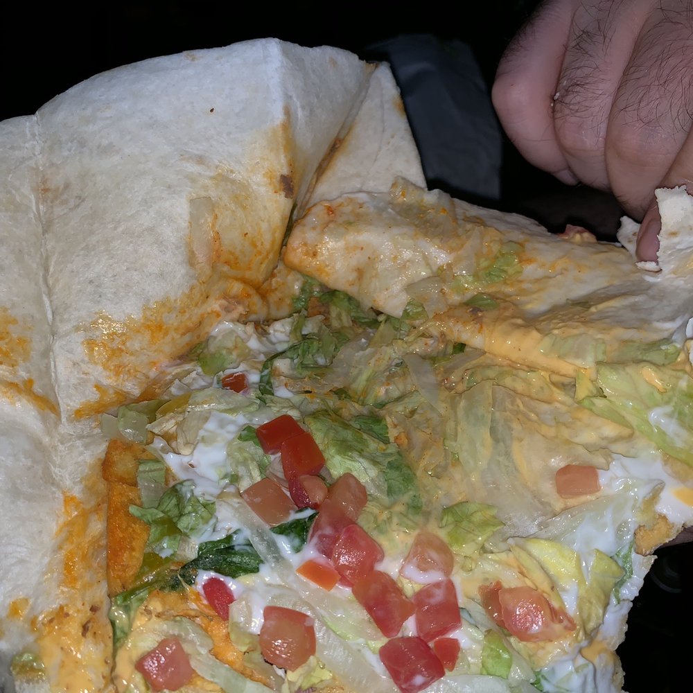 Soggy meatless Crunchwrap Supreme Soggy meatless Crunchwrap Supreme