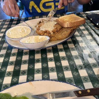 Mia's Table - Chicken Fried Steak had a great taste but it was a bit hard to chew. - Southern Near Me - Cypress, Texas