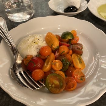 I Sodi - Special Mozzarella with Tomatoes (Carciofi Fritti in the back) - Tuscan Near Me - New York, New York I Sodi - Special Mozzarella with Tomatoes (Carciofi Fritti in the back) - Tuscan Near Me - New York, New York