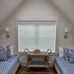 Classic Blinds, Etc. - Bring natural light and peace of mind with Natural Woven Roman Shade.