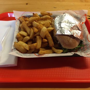 Build a Burger - Cajun chicken burger and chips - Burgers Near Me - Belfast, BFS