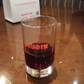 Boudin SF - The 3 ounce shot glass of wine ....pathetic ! - Bakeries Near Me - Sunnyvale, California