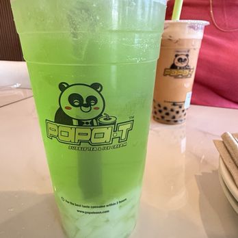 Papa Panda - Green Apple Tea Thai Milk Tea - Ramen Near Me - Danbury, Connecticut