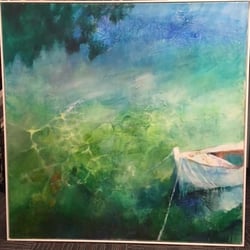 International Art Gallery & Custom Framing - Original acrylic by H. Halbert 60x60