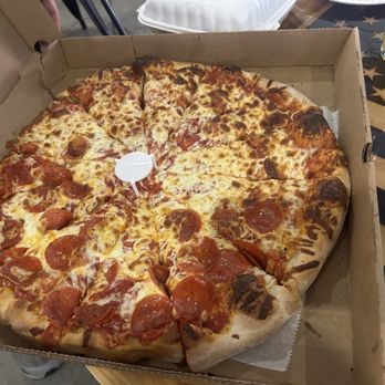 Mac's Pizza Shack - Half pepperoni half cheese - Pizza Near Me - Macedon, New York