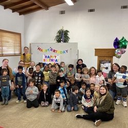Grace Christian Preschool - Celebrating Ms. Angie's birthday!