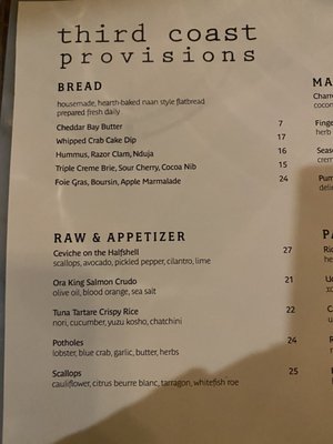 Menu photo 8 Third Coast Provisions Milwaukee, WI