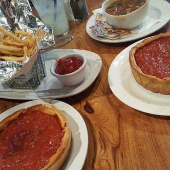 Giordano's - Pepperoni and sausage stuffed deep dish with a side. Fast great lunch! - Pizza Near Me - Chicago, Illinois Giordano's - Pepperoni and sausage stuffed deep dish with a side. Fast great lunch! - Pizza Near Me - Chicago, Illinois