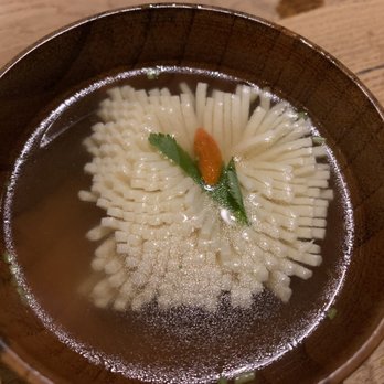 Sushi Jin - Umami Soup (Flowering Tofu, Dashi Broth)- 2/5 stars. Too bland. - Sushi Bars Near Me - Mountain View, California Sushi Jin - Umami Soup (Flowering Tofu, Dashi Broth)- 2/5 stars. Too bland. - Sushi Bars Near Me - Mountain View, California