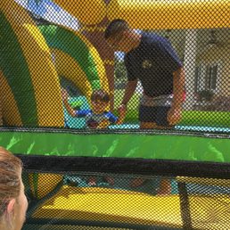 Birthday boy in his bounce house, what a blast!!!