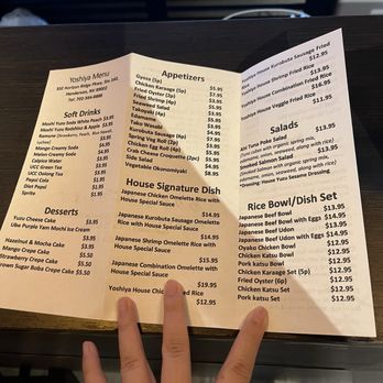 Yoshiya Kitchen - Menu pt2 - Ramen Near Me - Henderson, Nevada Yoshiya Kitchen - Menu pt2 - Ramen Near Me - Henderson, Nevada
