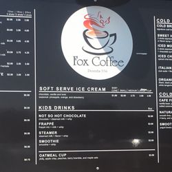 Fox Coffee - Menu