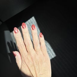 Thank you Kevin for a Beautiful Manicure today! Love the Cats eye Gel, color, shape and length!   Perfect!