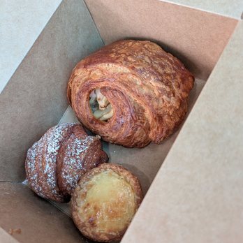 Rolling Out Cafe - apple lychee croissant, strawberry mochissant, and a key lime mochi egg tart - Bakeries Near Me - San Diego, California Rolling Out Cafe - apple lychee croissant, strawberry mochissant, and a key lime mochi egg tart - Bakeries Near Me - San Diego, California
