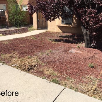 Omega Landscaping - Before of the front yard - Landscaping Near Me - Albuquerque, New Mexico