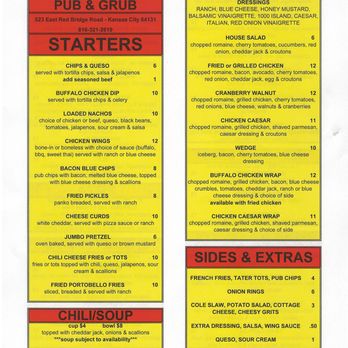 The Limit Pub & Grub - Menu (1 of 2) - Sports Bars Near Me - Kansas City, Missouri The Limit Pub & Grub - Menu (1 of 2) - Sports Bars Near Me - Kansas City, Missouri