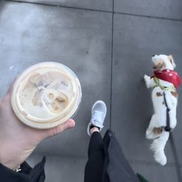 The picture says it all, my favorite on-the-go coffee spot for a latte that gets me going even on my slowest mornings