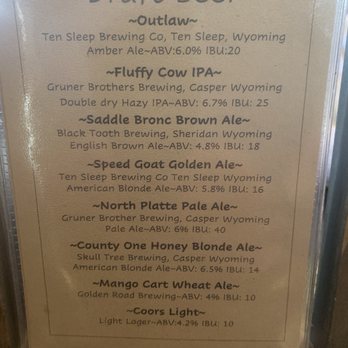The Depot Restaurant - Beer on tap - Steakhouses Near Me - Douglas, Wyoming The Depot Restaurant - Beer on tap - Steakhouses Near Me - Douglas, Wyoming
