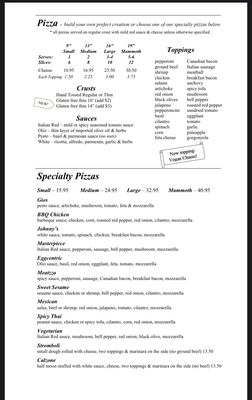 Menu photo 3 Giovanni's Mammoth Lakes, CA