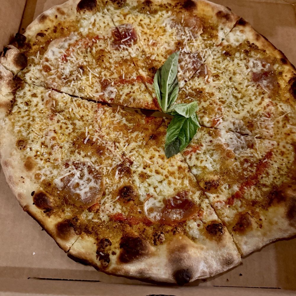 Ziggie's Pizza - BYOP. prosciutto. basil. calab peppers. - Pizza Near Me - Orlando, Florida Ziggie's Pizza - BYOP. prosciutto. basil. calab peppers. - Pizza Near Me - Orlando, Florida