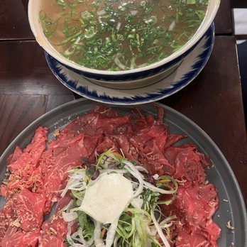 All About Pho - Filet mignon pho (carpaccio style) - Vietnamese Near Me - Cerritos, California