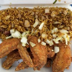 Dragon Express - Lemon pepper wings and House Fried Rice