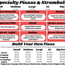 Pizza Palace - Menu