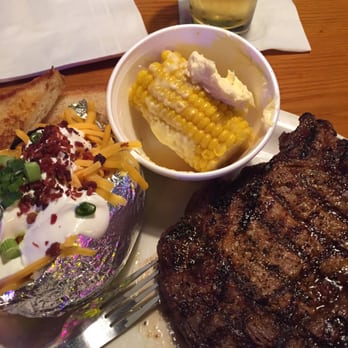 Leon's Steakhouse & Saloon - Ribeye, potato & corn cob - Steakhouses Near Me - Longview, Texas Leon's Steakhouse & Saloon - Ribeye, potato & corn cob - Steakhouses Near Me - Longview, Texas