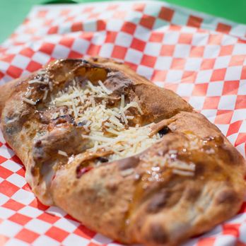 Yummy Pizza - Hot and cheesy vegetarian pocket! - Food Trucks Near Me - Dallas, Texas