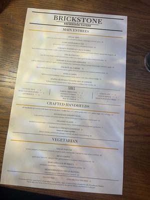 Menu photo 1 Brickstone Brewhouse Raynham, MA