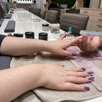 Nail Society - Dip tips being applied - Nail Salons Near Me - Kansas City, Missouri Nail Society - Dip tips being applied - Nail Salons Near Me - Kansas City, Missouri