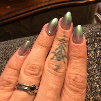 Rose Nails Spa - Ombré pink to purple tip with chrome finish - Nail Salons Near Me - Frederick, Maryland Rose Nails Spa - Ombré pink to purple tip with chrome finish - Nail Salons Near Me - Frederick, Maryland