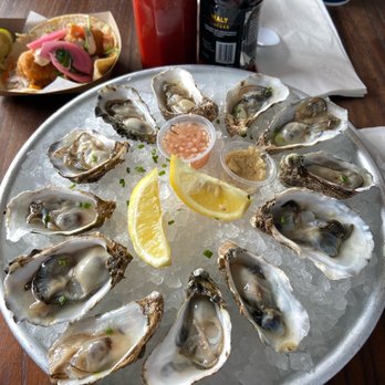 Hook & Anchor - Oysters and breaded mahi mahi taco - Seafood Near Me - Costa Mesa, California Hook & Anchor - Oysters and breaded mahi mahi taco - Seafood Near Me - Costa Mesa, California