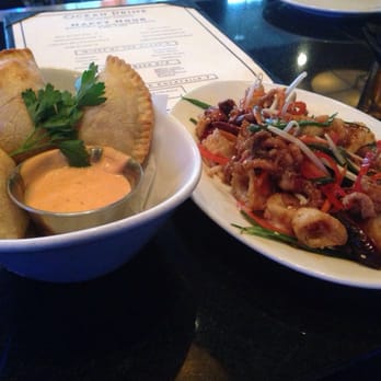Ocean Prime - King crab empanadas $8 during happy hour & calamari $9 - Seafood Near Me - Dallas, Texas Ocean Prime - King crab empanadas $8 during happy hour & calamari $9 - Seafood Near Me - Dallas, Texas