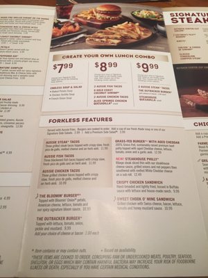 Menu photo 6 Outback Steakhouse St. Petersburg, FL Menu photo 6 Outback Steakhouse St. Petersburg, FL
