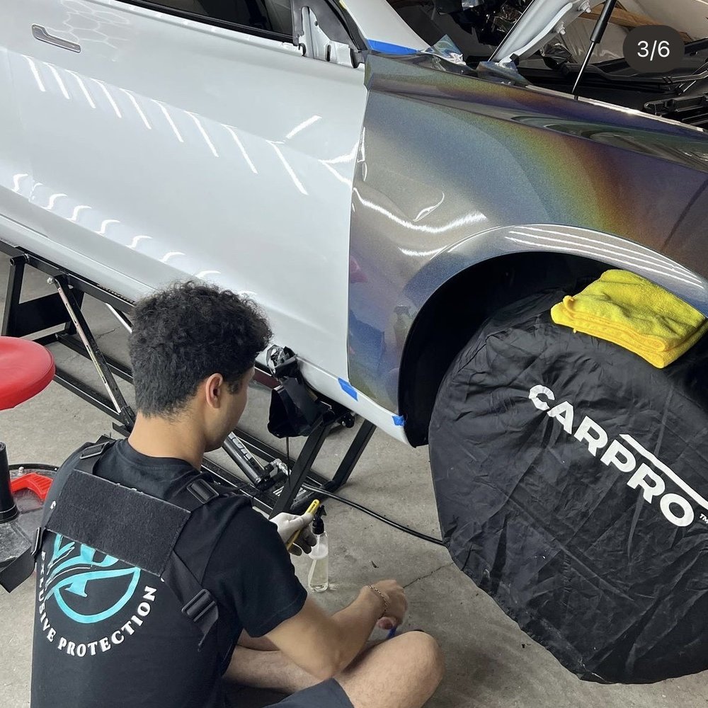 ProTek Shine Studio - Protek Team getting down - Auto Detailing Near Me - San Leandro, California